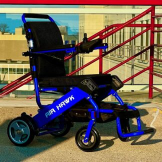 BLACK 2025 BRAND NEW RETURNED UNUSED - Air Hawk Power Folding Wheelchairs