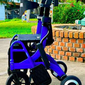 Clearance - BLUE Wheellator Motorized Hybrid Walking Device with Anti-Fall