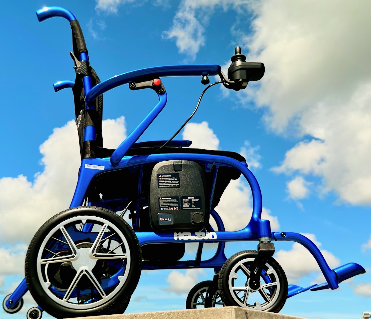NEW 26lbs Helium Carbon Fiber Foldable Power Wheelchair