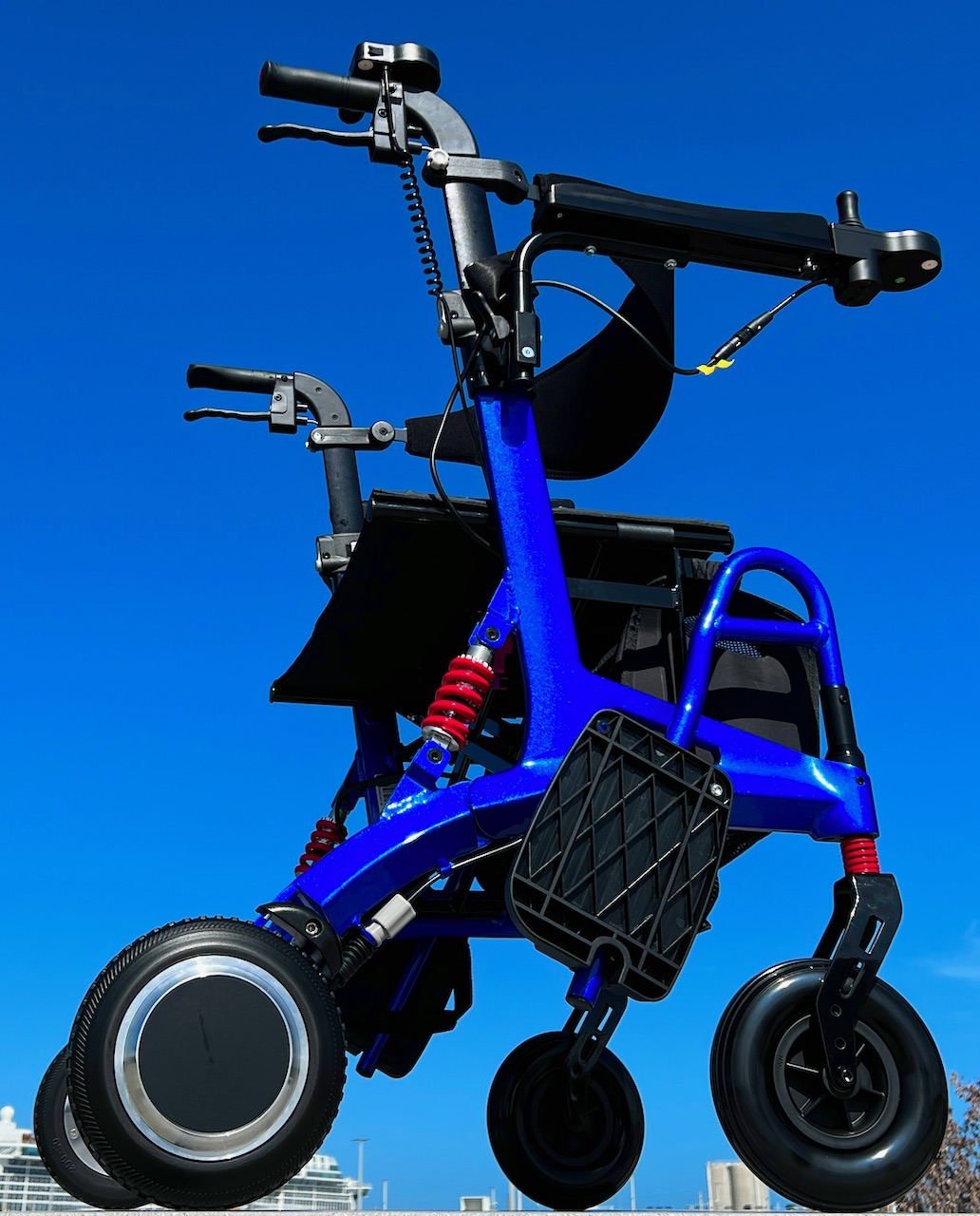 Wheellator XL - Holds Up to 400 Lbs Motorized Walker / Wheelchair