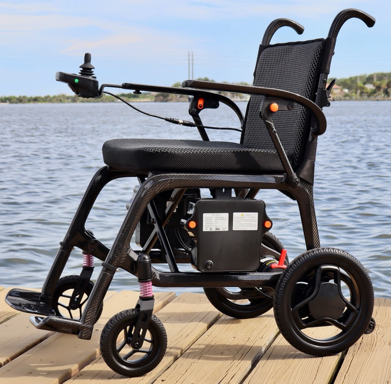 Carbon8 25lbs Carbon Fiber Foldable Power Wheelchair